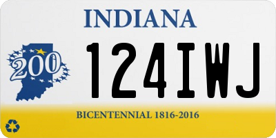 IN license plate 124IWJ