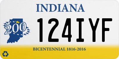 IN license plate 124IYF