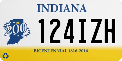 IN license plate 124IZH