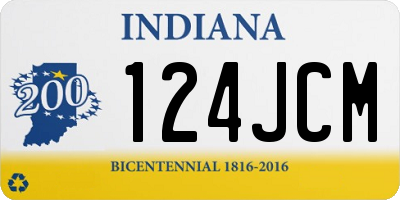 IN license plate 124JCM