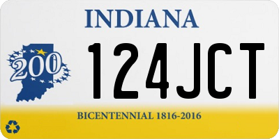 IN license plate 124JCT