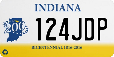 IN license plate 124JDP