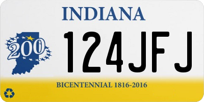 IN license plate 124JFJ
