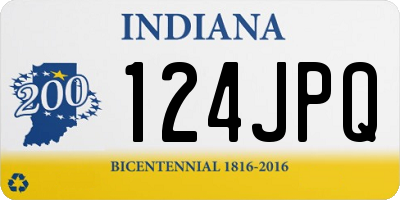 IN license plate 124JPQ