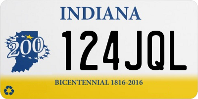 IN license plate 124JQL