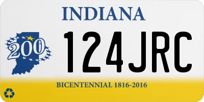 IN license plate 124JRC
