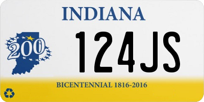 IN license plate 124JS