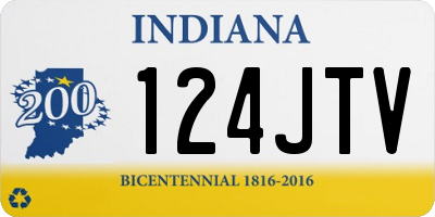 IN license plate 124JTV