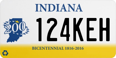 IN license plate 124KEH