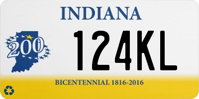 IN license plate 124KL