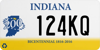 IN license plate 124KQ