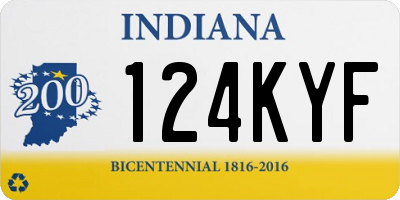 IN license plate 124KYF