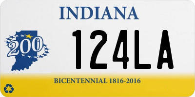 IN license plate 124LA