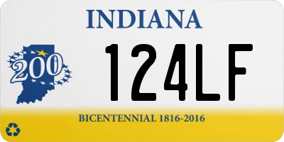 IN license plate 124LF