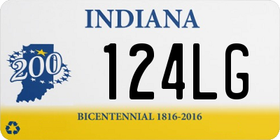 IN license plate 124LG