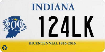 IN license plate 124LK