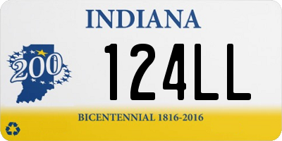 IN license plate 124LL