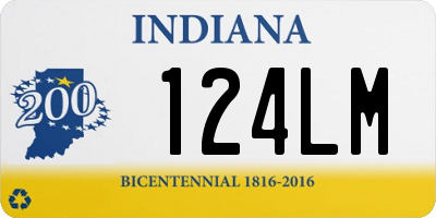 IN license plate 124LM