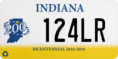 IN license plate 124LR