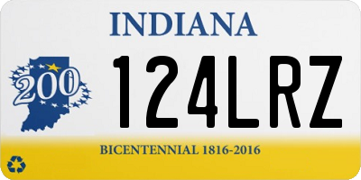 IN license plate 124LRZ
