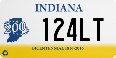 IN license plate 124LT