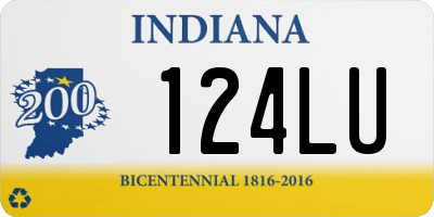 IN license plate 124LU