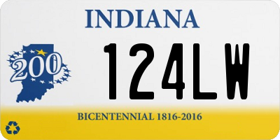 IN license plate 124LW