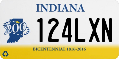 IN license plate 124LXN