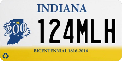 IN license plate 124MLH