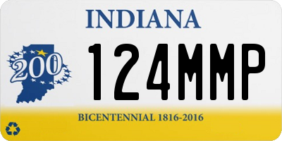 IN license plate 124MMP