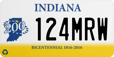 IN license plate 124MRW