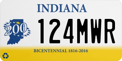 IN license plate 124MWR