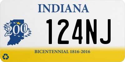 IN license plate 124NJ