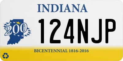 IN license plate 124NJP