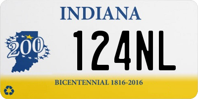 IN license plate 124NL