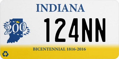 IN license plate 124NN
