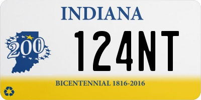 IN license plate 124NT