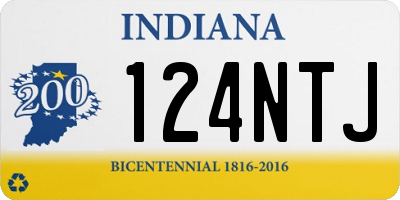 IN license plate 124NTJ