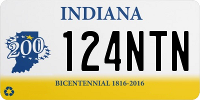 IN license plate 124NTN