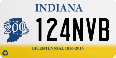 IN license plate 124NVB
