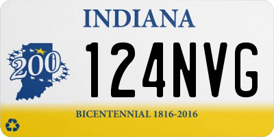 IN license plate 124NVG
