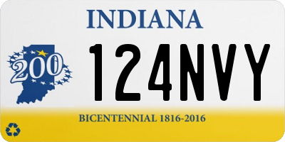 IN license plate 124NVY