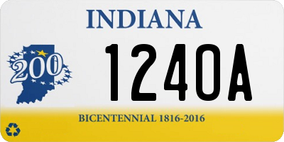 IN license plate 124OA