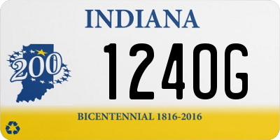 IN license plate 124OG