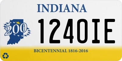 IN license plate 124OIE