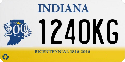 IN license plate 124OKG