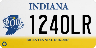 IN license plate 124OLR