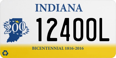 IN license plate 124OOL