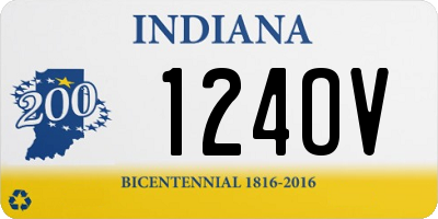 IN license plate 124OV