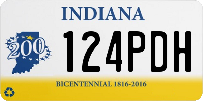 IN license plate 124PDH